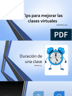 Tips para Mejorar Las Clases Virtuales