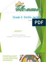 Grade 2- Emilio Jacinto