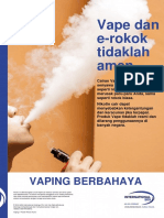 Vaping Ecigs - Key Message A3 Poster - Bahasa