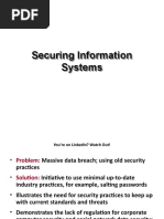 Securing Information Systems Securing Information Systems