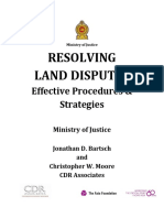 Land Mediation Manuel Sri Lanka
