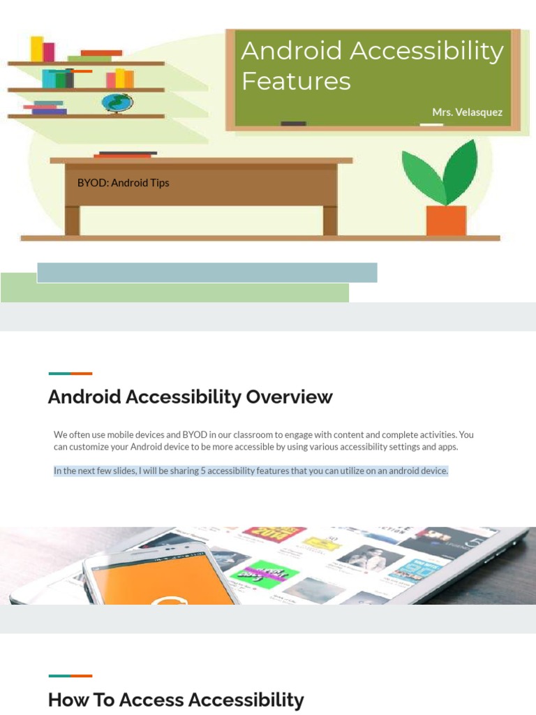 Android Accessibility Features | PDF | Android (Operating System ...