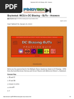 Boylestad - MCQ in DC Biasing - BJTs - Answers