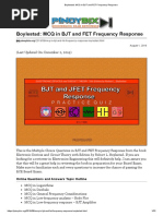 Boylestad_ MCQ in BJT and FET Frequency Response