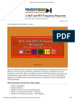 Boylestad - MCQ in BJT and FET Frequency Response