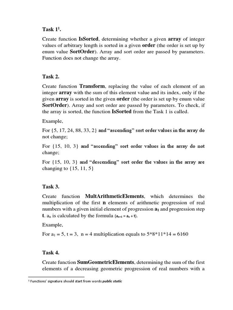 Array Functions for Sorting and Progressions | PDF