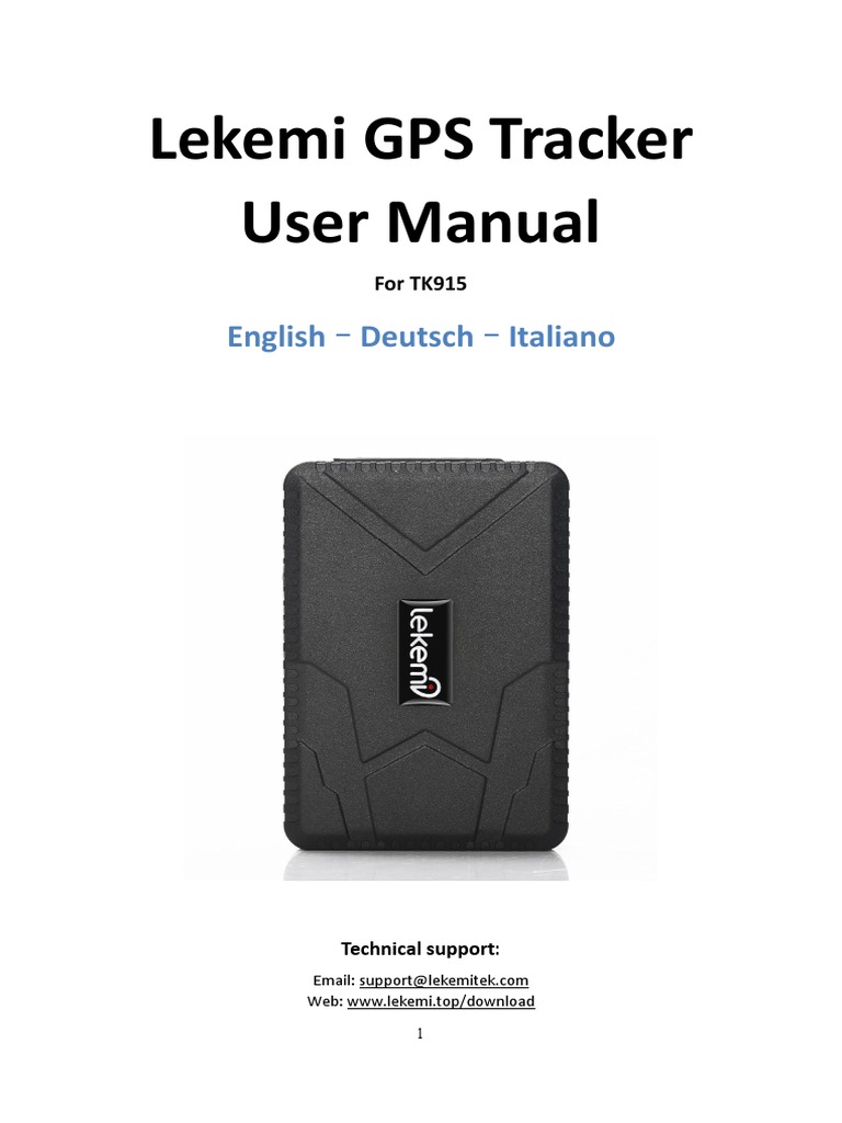 Lekemi TK915 GPS Tracker Manual | PDF | General Packet Radio Service ...