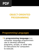 Object-Oriented Programming