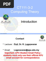 CT Lecture 1 - Introduction