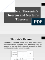 Module 8: Thevenin's Theorem and Norton's Theorem