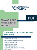 Environmental Sanitation: Pramod Kumar Nursing Tutor Tmcon