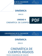 Dinámica Unidad 4.6 Cinemática de Cuerpos Rígidos PDF