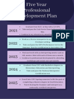 Five Year Professional Development Plan