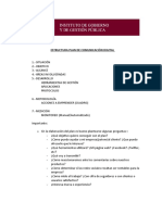 Estructura Plan de Comunicación Digital