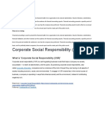 What Is 'Corporate Social Responsibility (CSR) '