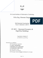 CE 4021 - Structural Dynamics & High Rise Buildings