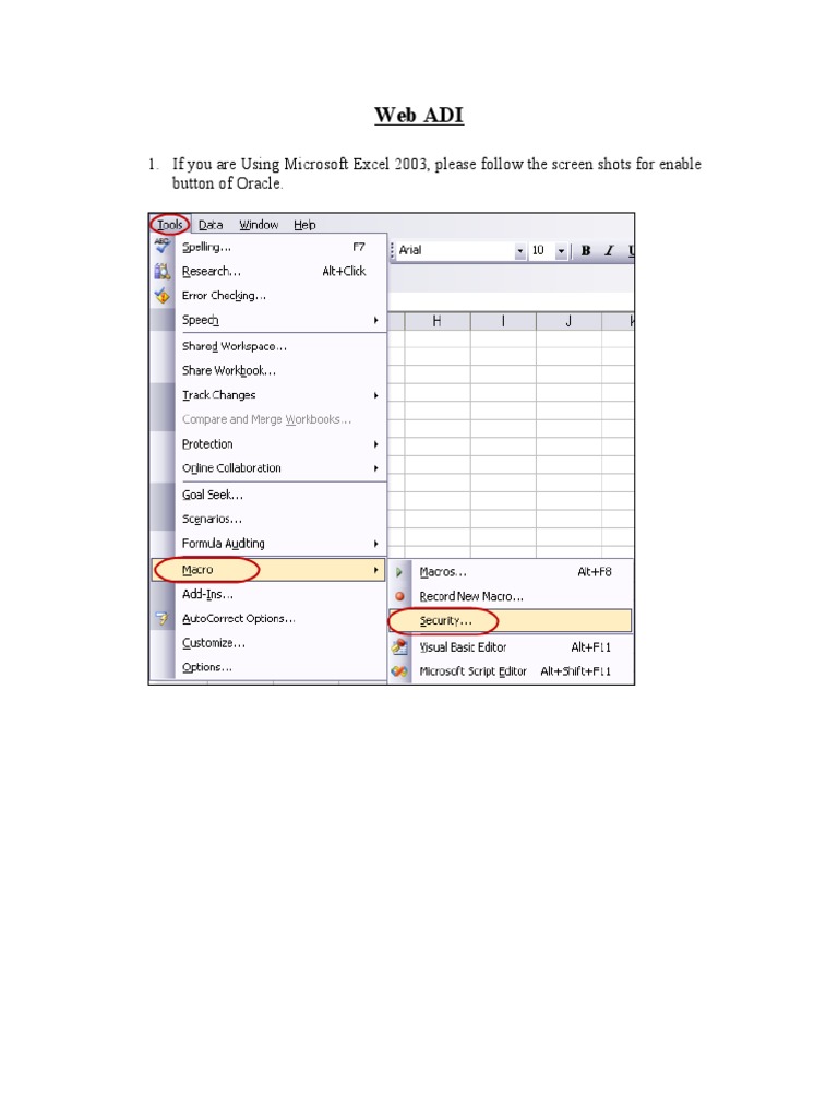 Oracle Web ADI Setup Guide | PDF
