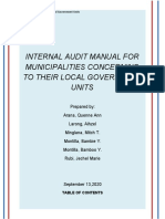 Internal Audit Manual For Municipalities Concerning To Their Local Government Units