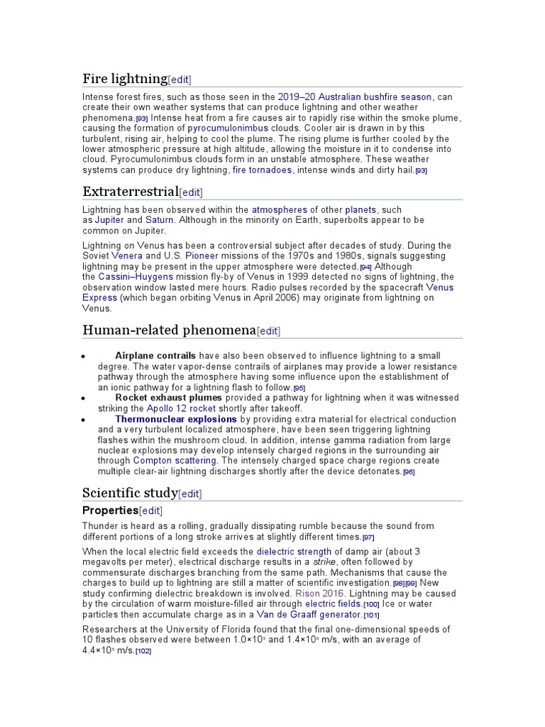 An InDepth Examination of Lightning Its Formation, Detection