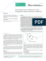 Development of Spectrophotometric Methods for the Determination of Nalbuphine Hydrochloride in Different Forms