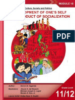 Development of One'S Self As A Product of Socialization: Understanding Culture, Society and Politics