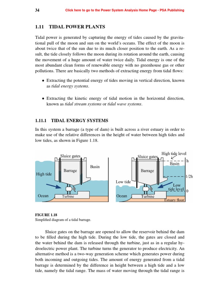 Overview of Tidal Power Plants | PDF | Tide | Alternative Energy