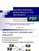 Test Effort Estimation