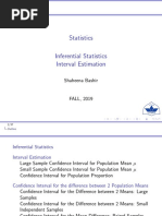 Statistics: Shaheena Bashir