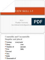 Review Skill 1-5: Mra Flinders University