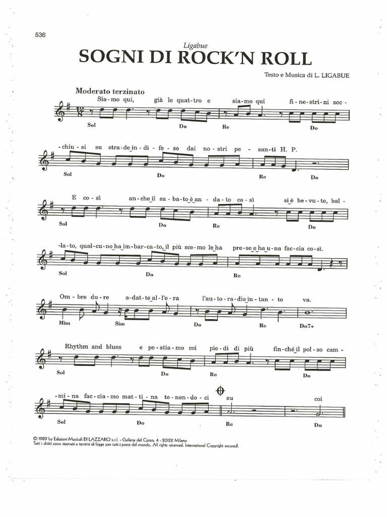 Sogni Di Rock and Roll PDF