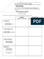 4 Ways To Express Concentrations in Solutions: Name: - Per