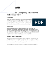 Configure a DNS server with SuSE's YaST