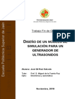 TFG - Diseno de Un Modelo de Simulacion para Un Generador de Ultrsonidos