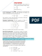 Projectile Motion