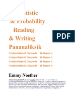 Statistic & Probability Reading & Writing Pananaliksik: Emmy Noether