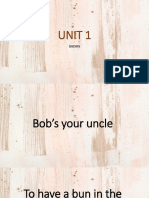Unit 1: Idioms