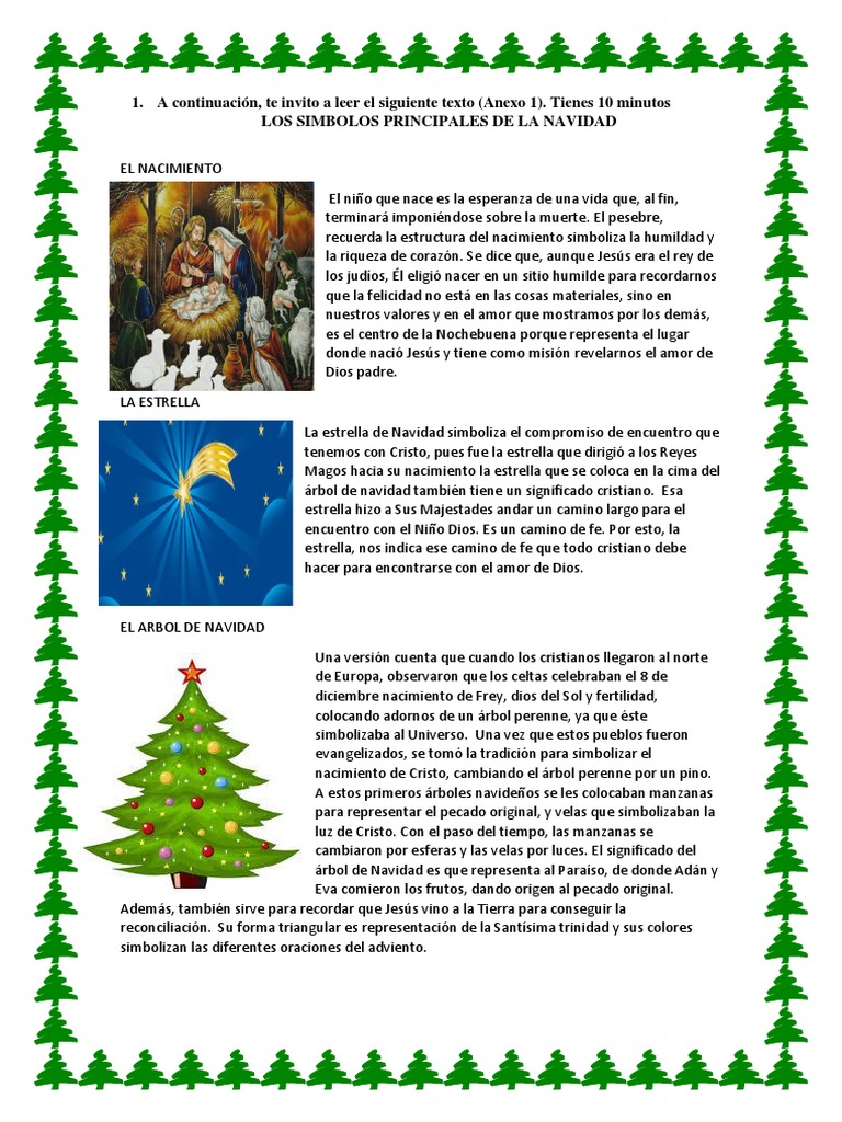 Símbolos de la Navidad y su Significado | PDF | Árbol de Navidad | Navidad