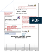 Ain Tsila Development Main EPC Contract A-CNT-CON-000-00282: Radiographic Examination Procedure B-QAC-PRO-210-39158