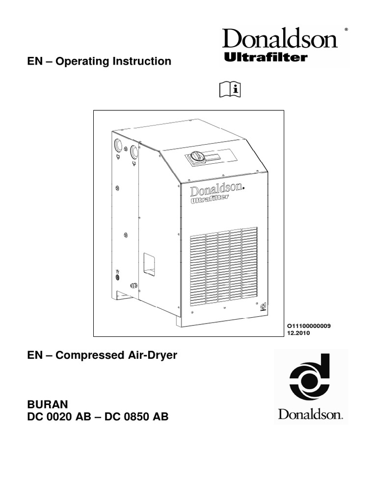 Donaldson UltraFilter User Manual PDF Heat Exchanger Air Conditioning