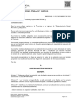 Decreto 1650 - Ministerio de Gobierno, Trabajo y Justicia de Mendoza