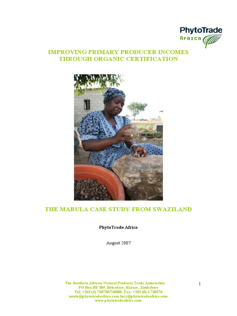 Marula Oil: Boosting Rural Incomes | PDF | Zimbabwe | Beer