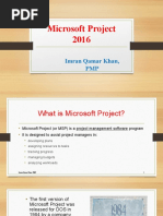 Microsoft Project 2016: Imran Qamar Khan, PMP