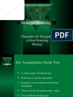 Strategic Sourcing: Principles For Designing A Great Sourcing Strategy