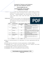 JKSSB Advt 04 of 2020