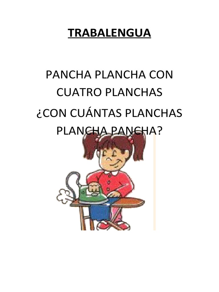 Trabalengua Pancha Plancha | PDF