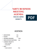 Tea Party Business Meeting Feb20