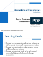 International Economics: Factor Endowments and The Heckscher-Ohlin Theory
