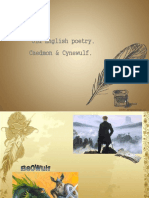 Old English Poetry. Caedmon & Cynewulf