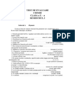 Test Chimie-Clasa 10