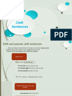 Cleft Sentences